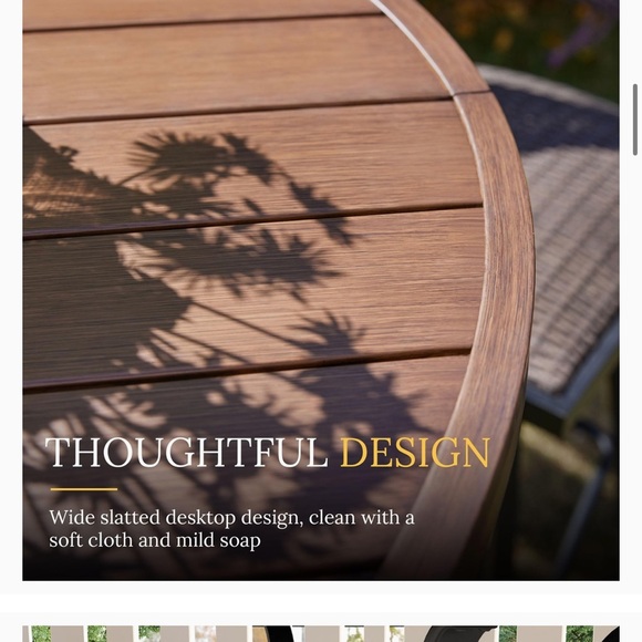 Gorgeous outside patio table.NEW IN BOX. - Picture 8 of 9